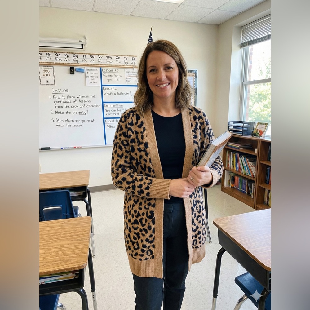 Yet Again Cheetah Print Cardigan Sz XS